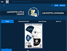 Tablet Screenshot of lafayettelittleleague.net